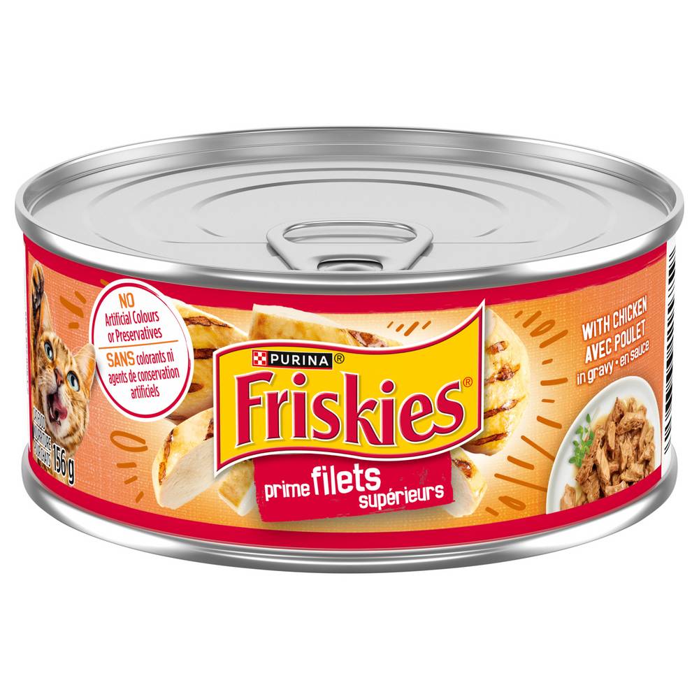 Friskies Prime Filets With Chicken in Gravy Adult Cat Food (156 g)