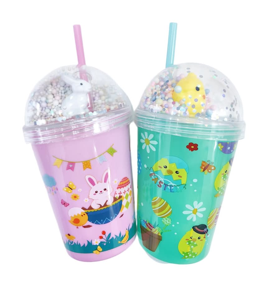 Easter Dome Tumblers With straw, Assorted Colors, 1-ct.