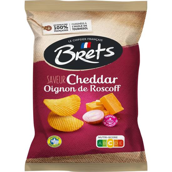 Chips Cheddar & Oignon de Roscoff 125g Brets