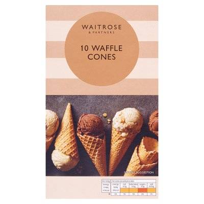 Waitrose Ice Cream Cones (10 ct)