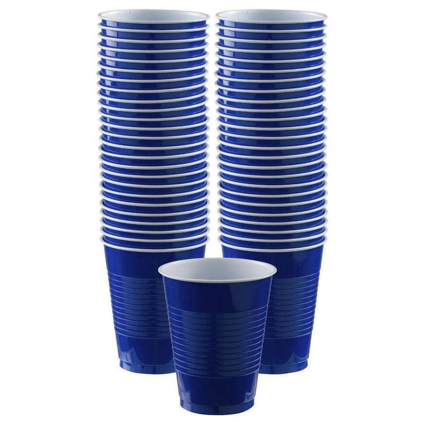 Amscan Big Blue Party Cup (50x 16oz counts)