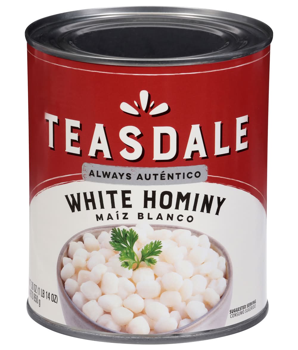 Teasdale White Hominy (30 oz)