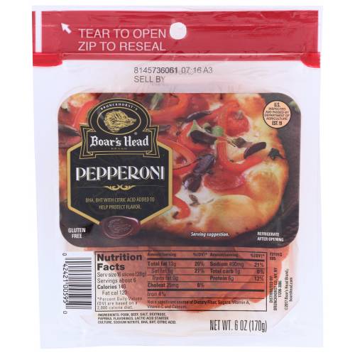 Boar's Head Brand Pepperoni