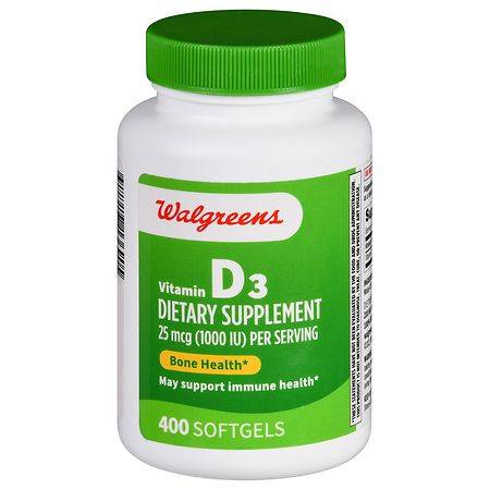 Walgreens Vitamin D3 Softgels