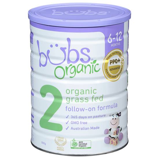 Aussie Bubs Organic (6-12 months) Grass Fed Follow-On Formula