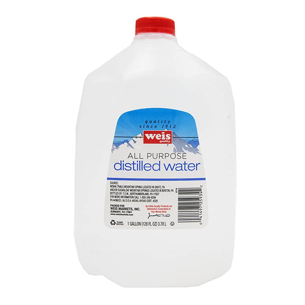 Weis All Purpose Distilled Water (1 gal)