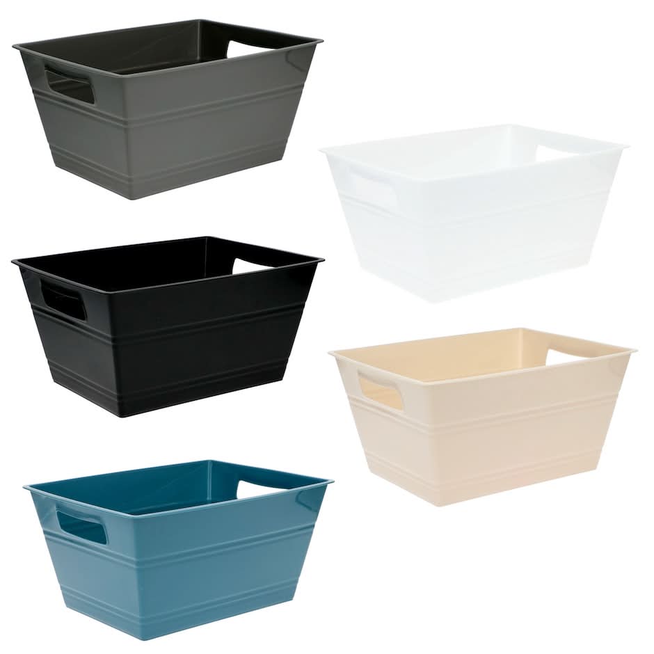 Plastic Locker Bins With Handles, 10.6x8.1 in, Assorted (4 ct)