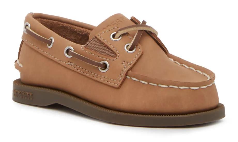 Sperry Authentic Original Boat Shoe - Kids' (Chestnut Leather Medium - 4 Toddler)