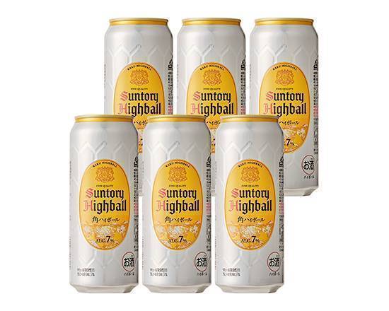 【アルコール】≪6缶≫◎サントリー角ハイボール(500ml)