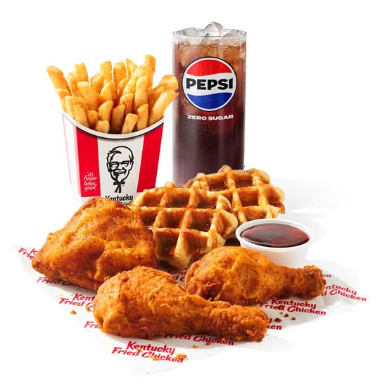 3 pc. Chicken & Waffles Combo