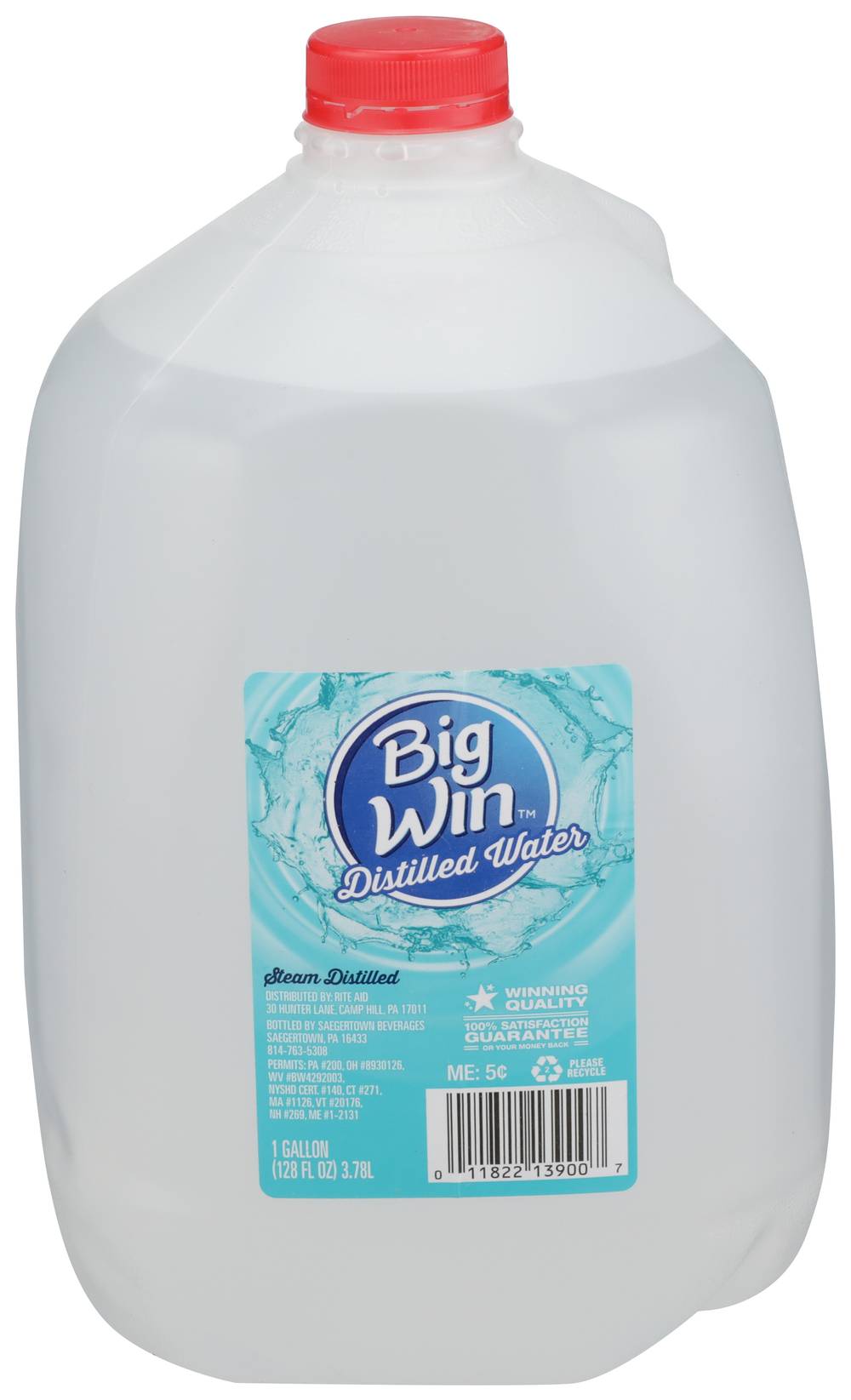 Big Win Distilled Water (1 gal)