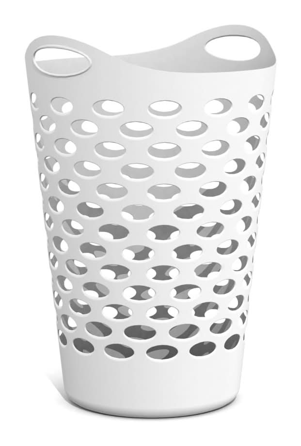 Starplast Flex Hamper Laundry Basket, White
