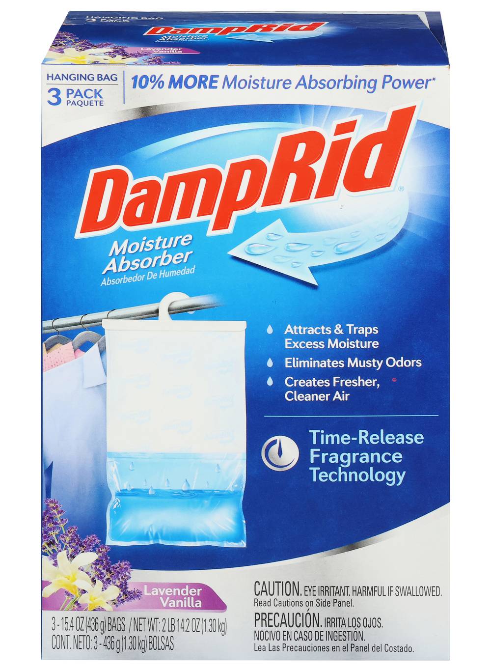 DampRid Hanging Moisture Absorber, Lavender-Vanilla (3 pack)