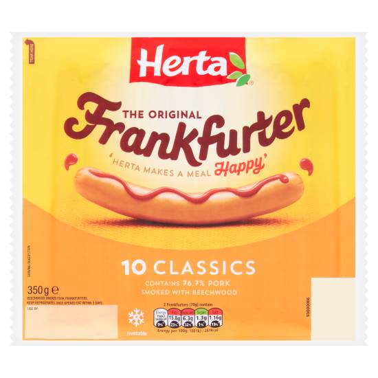 Herta Classics Frankfurter Hot Dogs (10 ct)