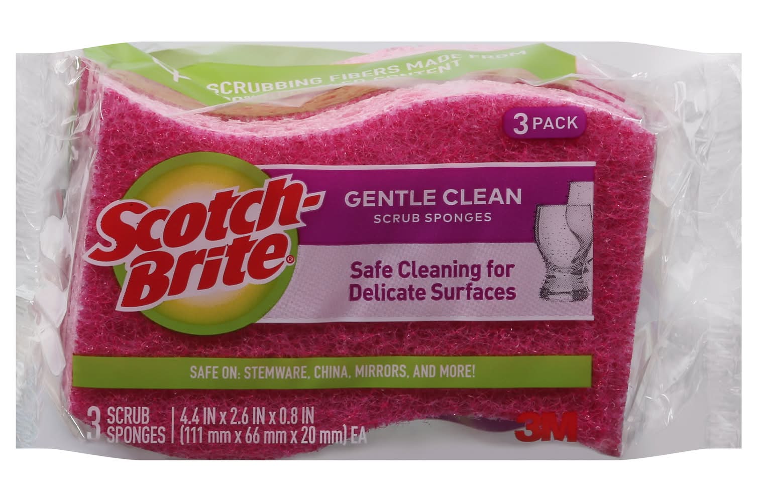 Scotch-Brite Delicate Care Scrub Sponges (1.6 oz)
