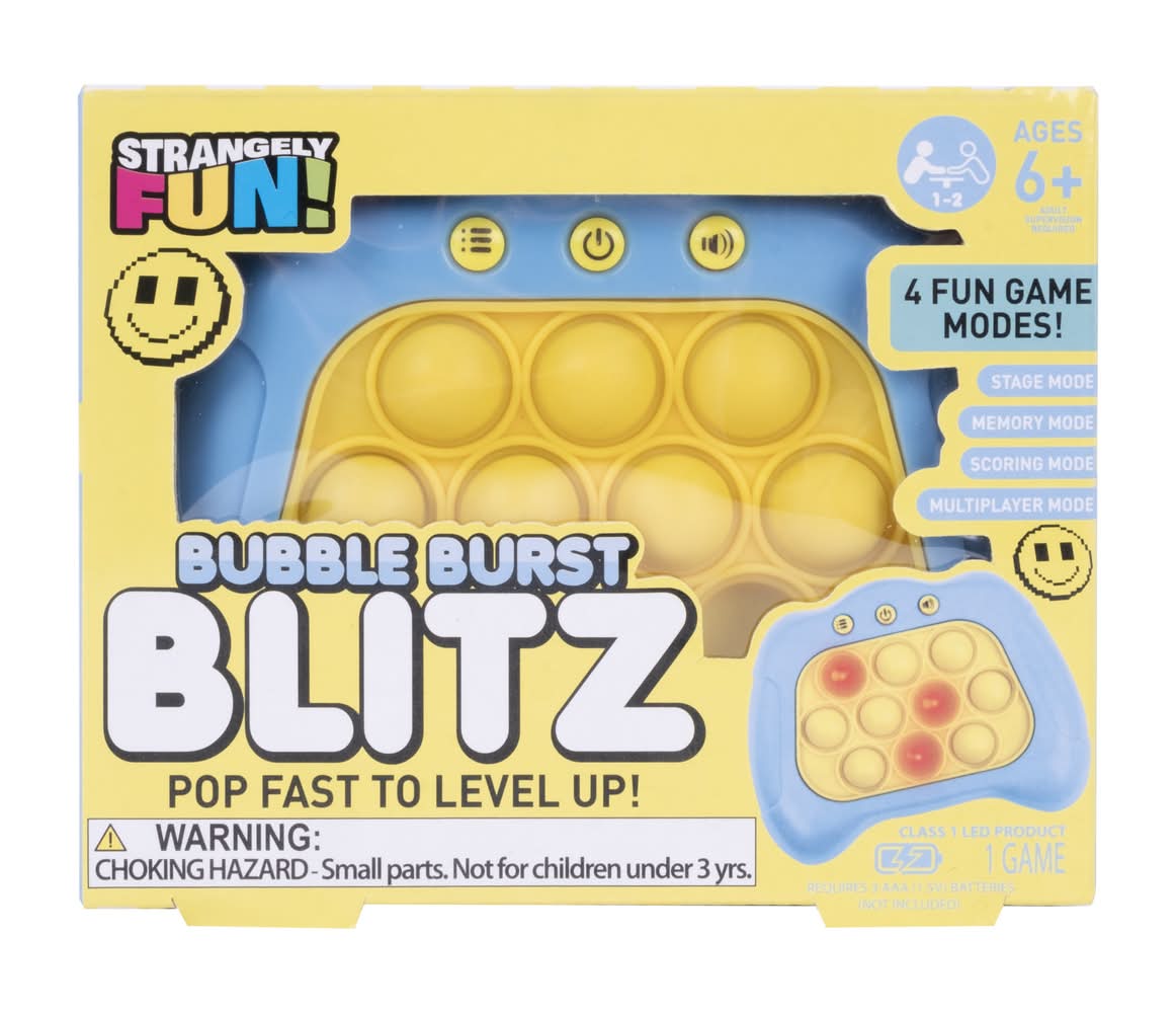 Bubble Burst Blitz Electronic Fidget Popper Game Blue