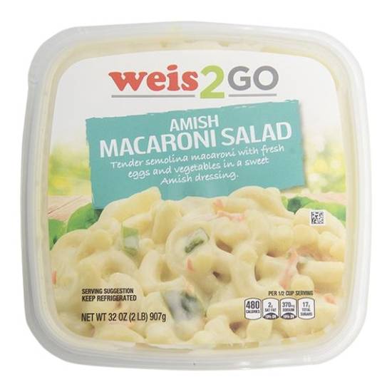 Weis 2 Go Deli Salad Amish Macaroni