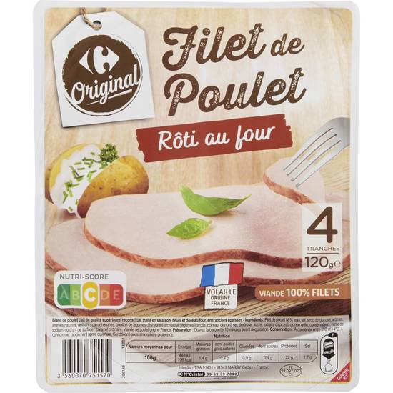 Carrefour Original - Filet de poulet rôti au four (4)