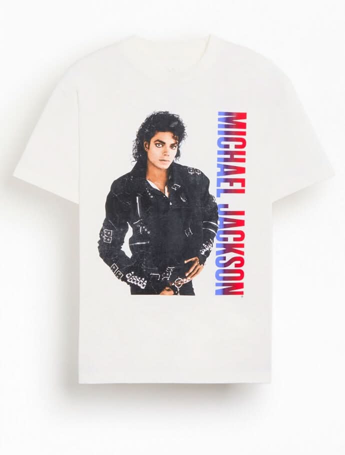 Pacsun Michael Jackson Bad Tour T Shirt Delivery Near Me | Order