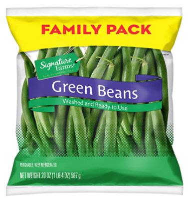 Signature Select/Farms Green Beans Family Pack - 20 Oz