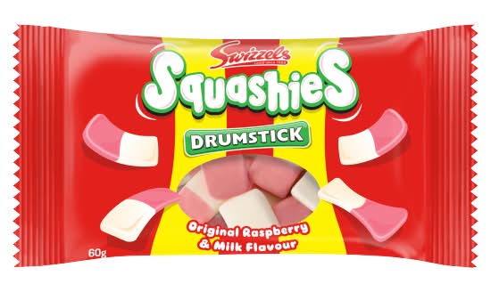 Swizzels Raspberries-Milk, Drumstick Original (60g)