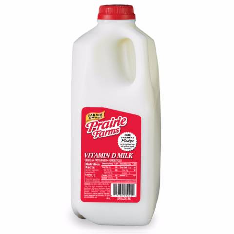 Prairie Farms Whole Milk Half Gallon