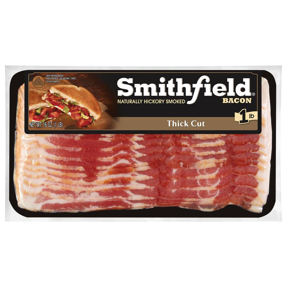 Smithfield Thick Cut Naturally Hickory Smoked Bacon (16 oz)