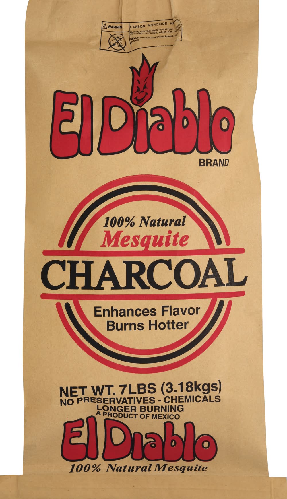 El Diablo 100% Natural Mesquite Charcoal (7 lbs)