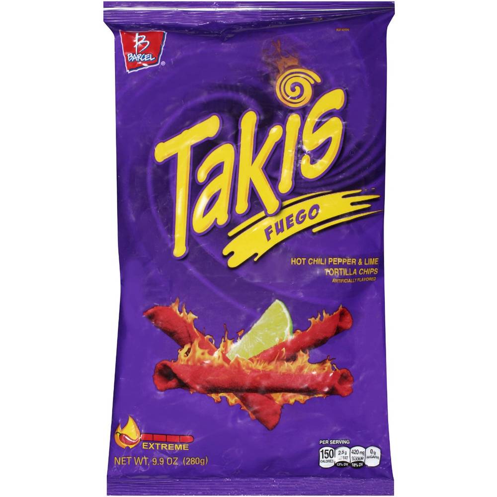 Takis - Fuego Chips - 12/9.9 oz bags
