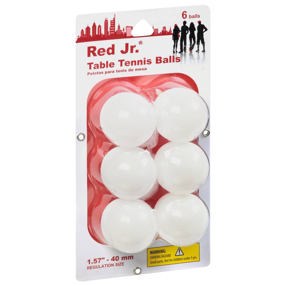 Red Jr. Table Tennis Balls Regulation Size