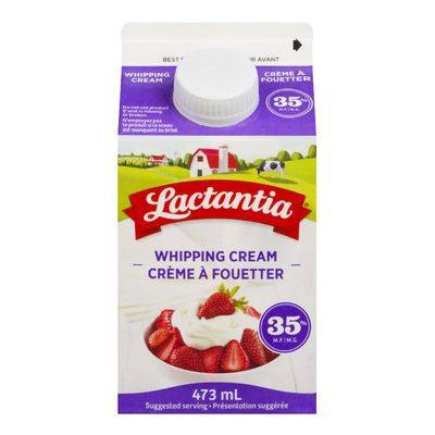 Lactantia crème à fouetter 35% (473 ml) - whipping cream 35% (473 ml)