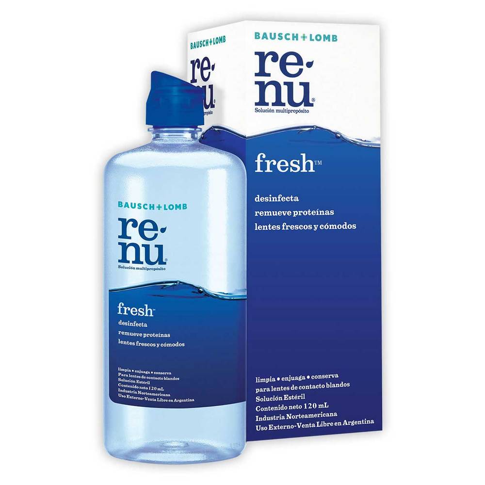 Renu · Fresh solución multipropósito para lentes de contacto (120 ml)