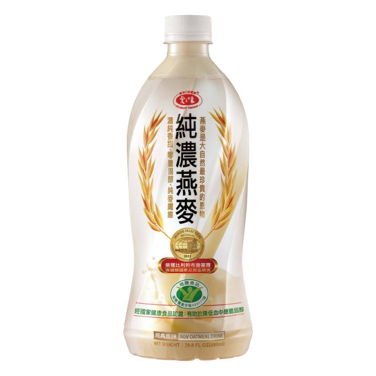 愛之味純濃燕麥-原味 880ml/瓶#114730