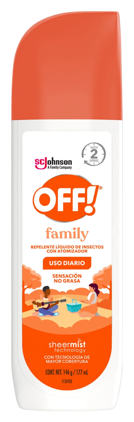 OFF! · Family repelente líquido de insectos con atomizador (177 ml)