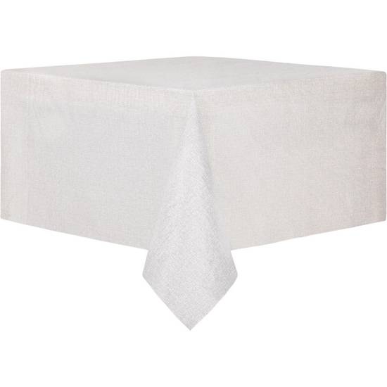 Mainstays Textured Peva Tablecloth White (1 unit)