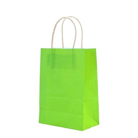 Bolsa de papel verde lima ch (1 pieza)