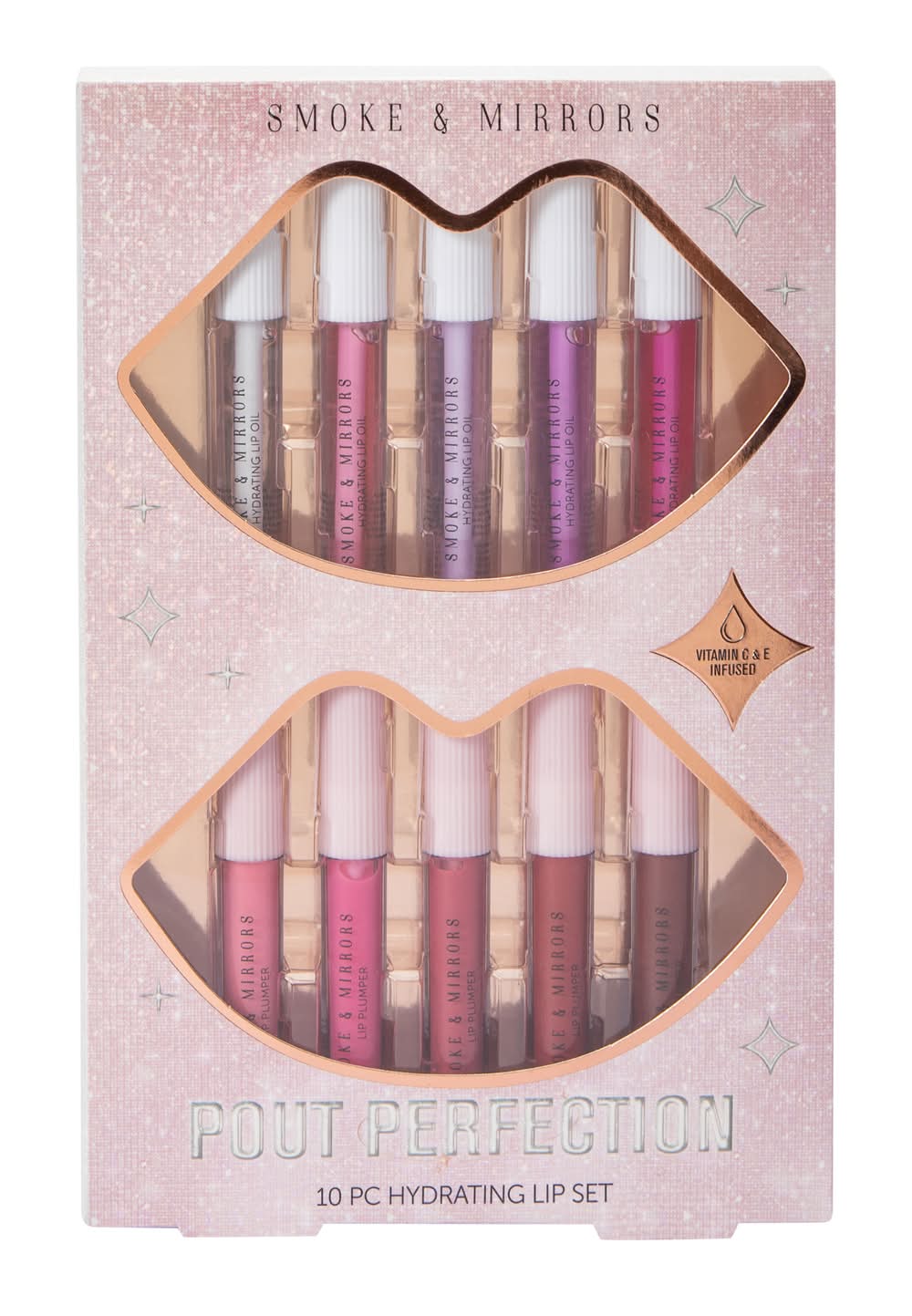 Smoke & Mirrors Pout Perfection Hydrating Lip Set 10-Count