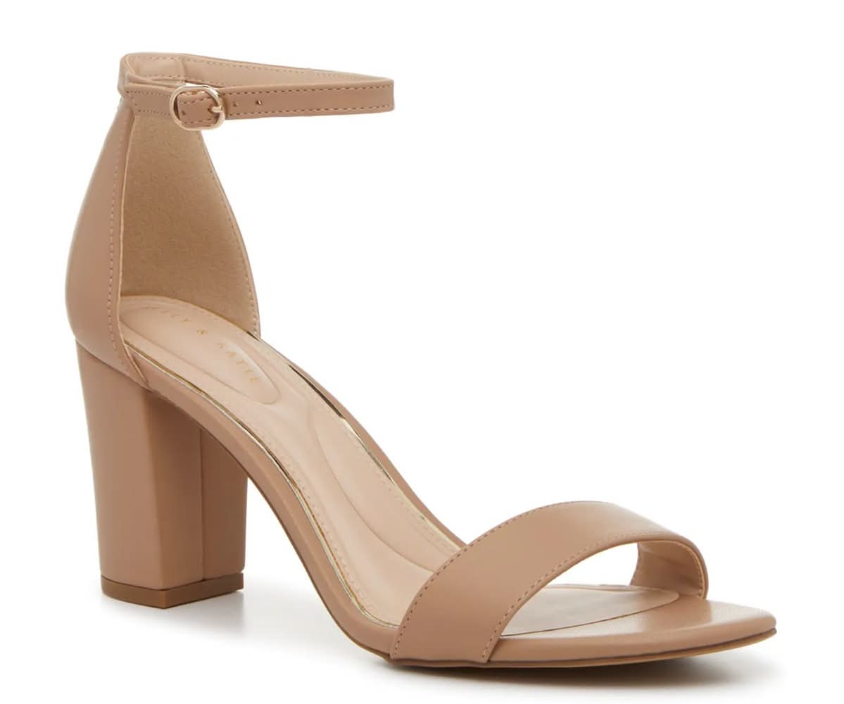 Kelly & Katie Hailee Sandal (Tan Synthetic Wide - 11)