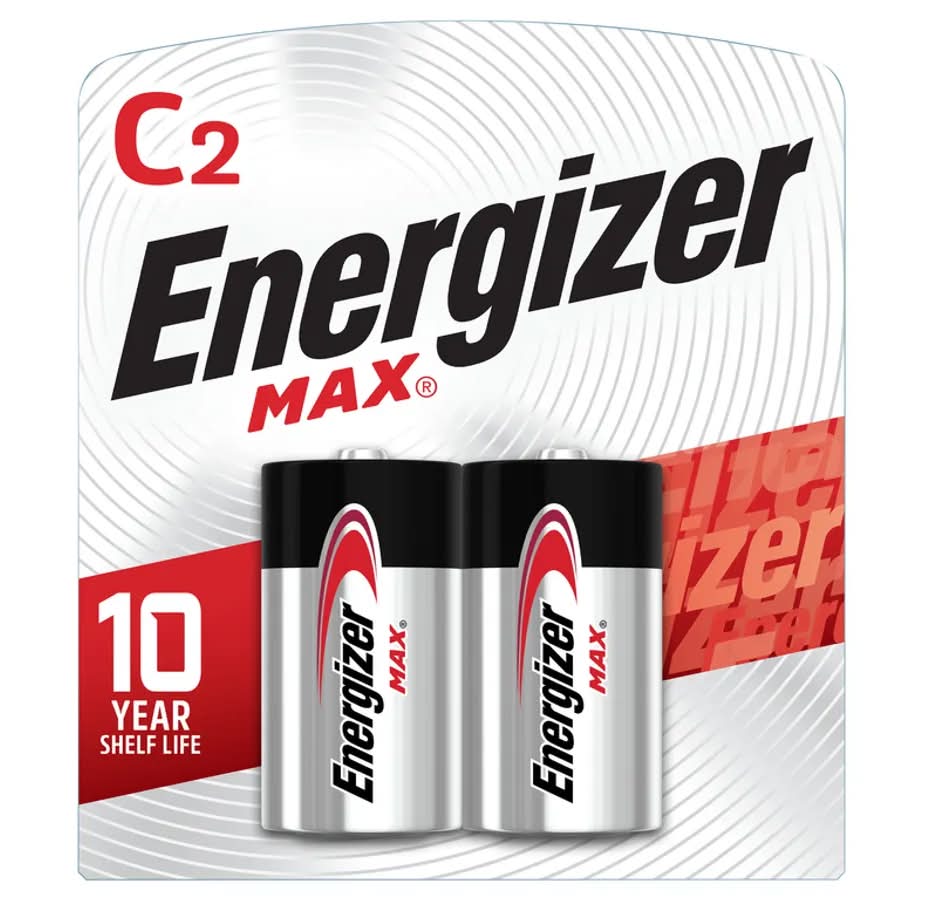 Energizer Max C2 Battery - 2 Pack