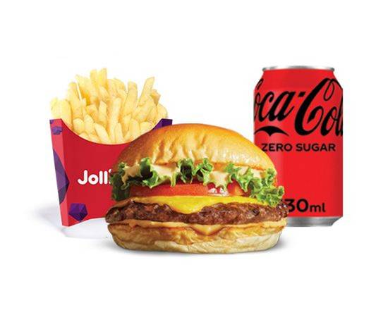 Single Jolliburger with Tomato, Lettuce & Cheese Meal
