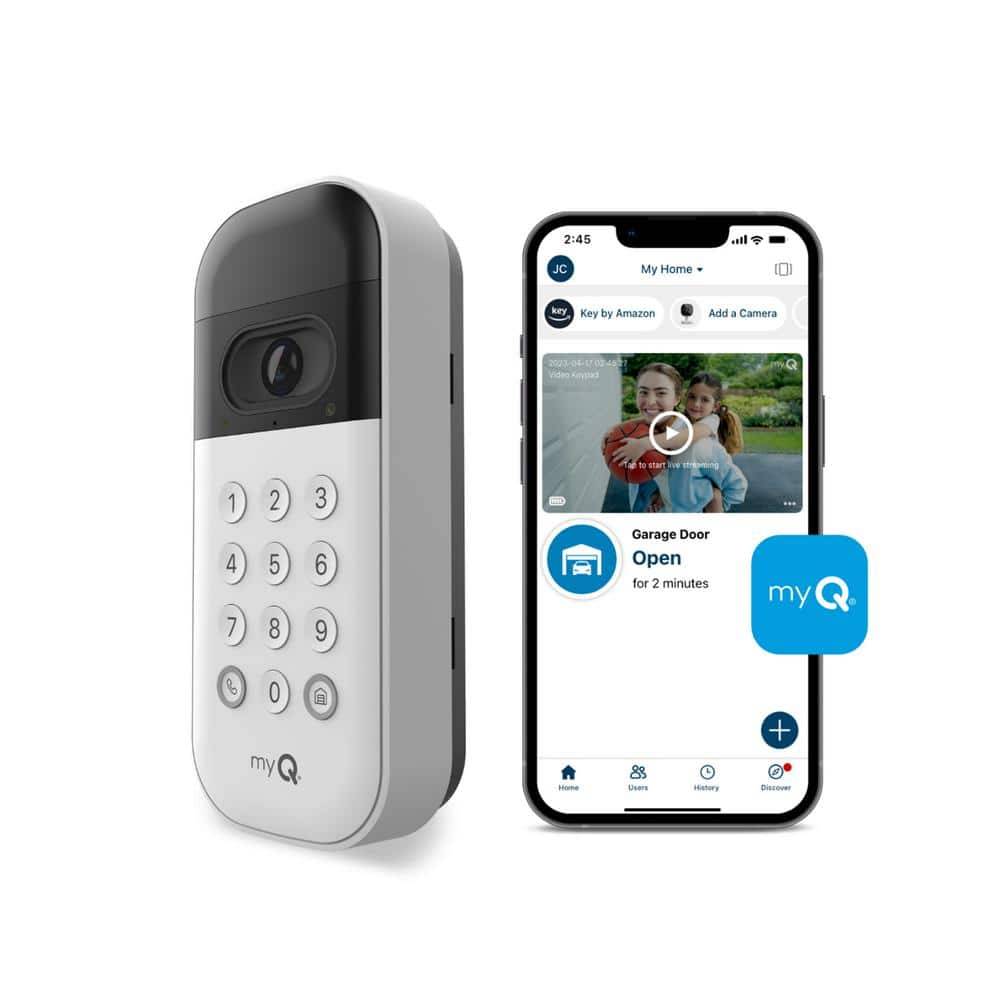 Chamberlain Myq Smart Wireless Garage Door Video Keypad