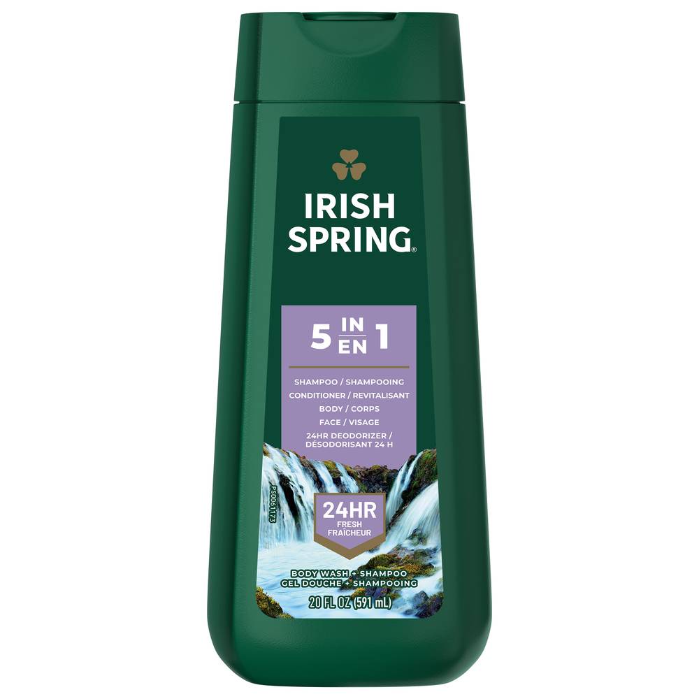 Irish Spring 5 In 1 Body Wash + Shampoo