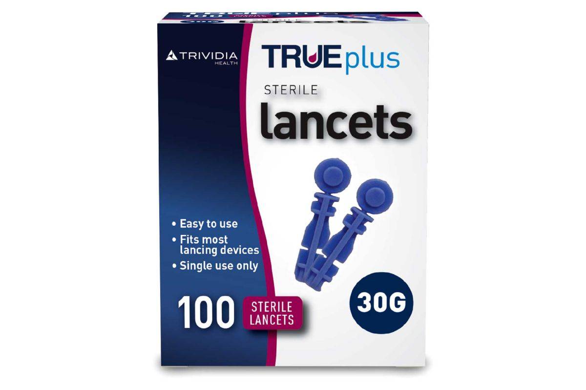 Trividia TRUEplus Lancets 30 Gauge - 100 Sterile Lancets