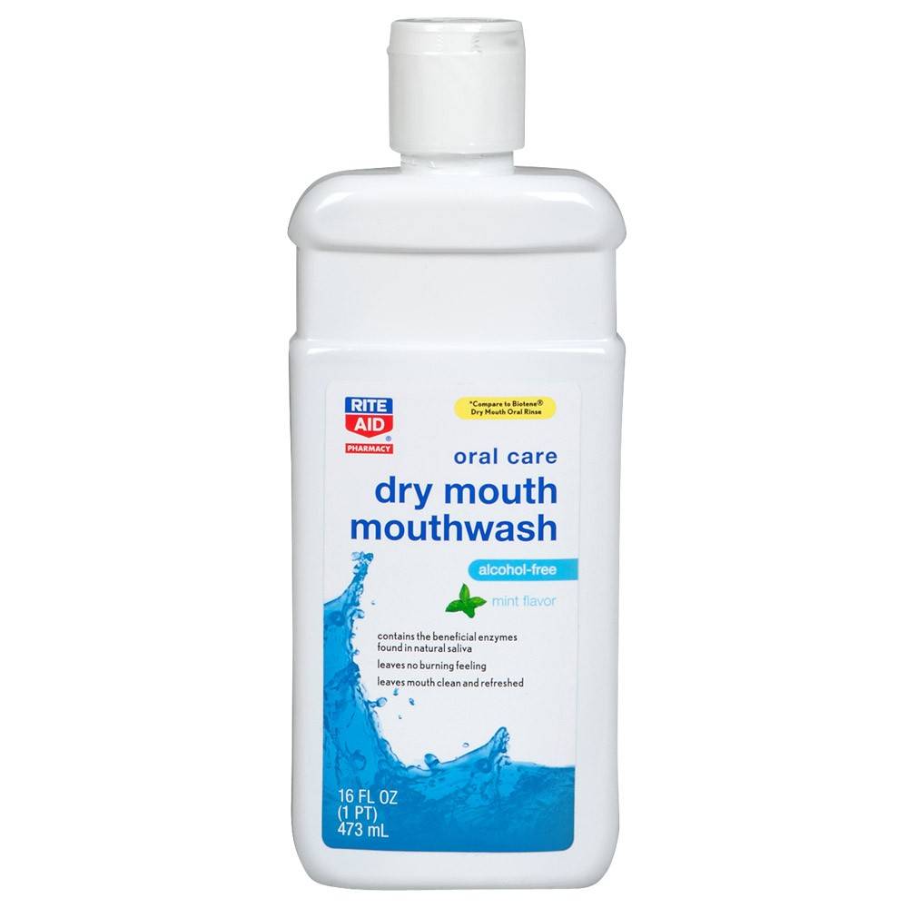 Rite Aid Dry Mouth Wash, Mint (16 fl oz)