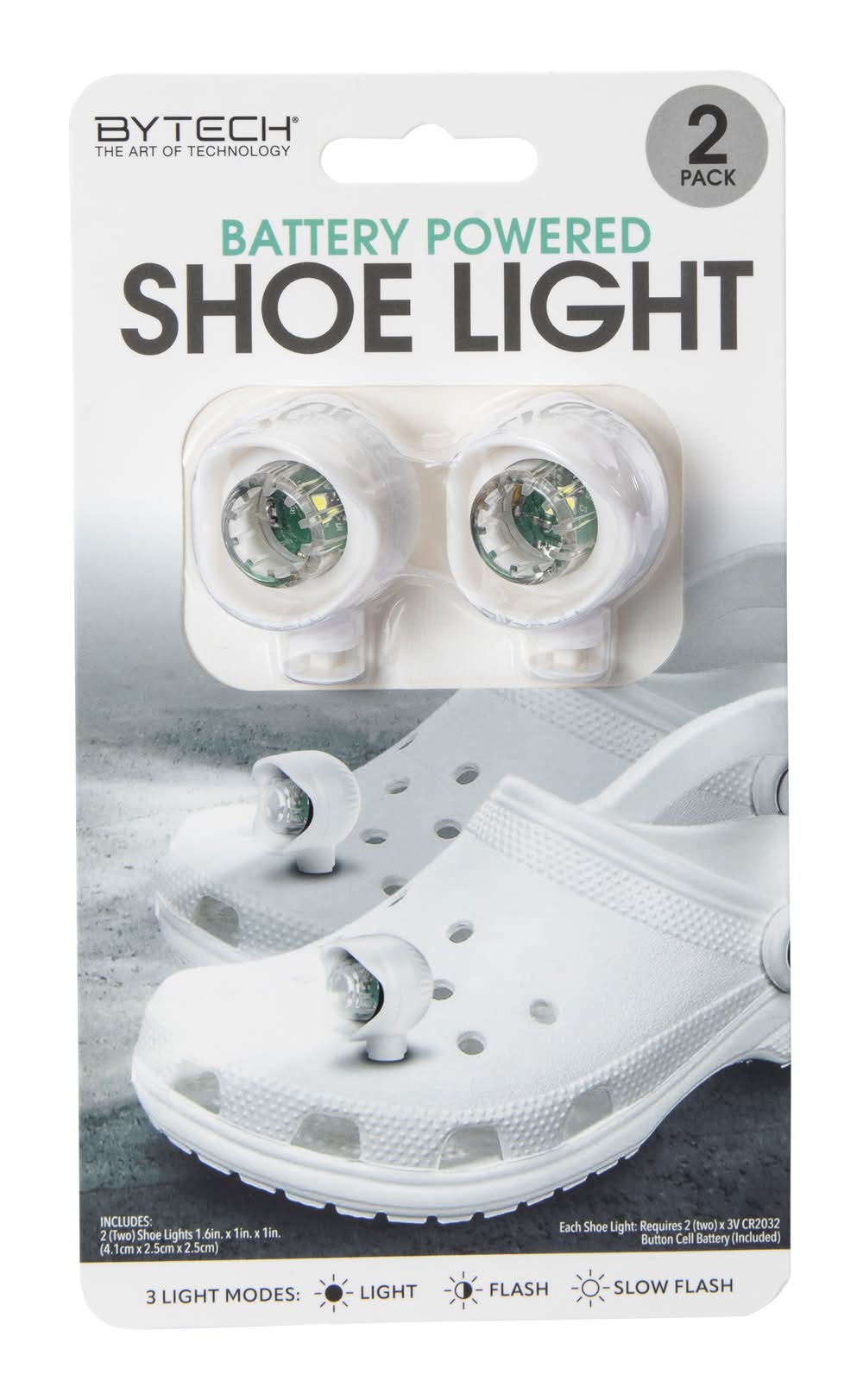 Battery Powered Shoe Light 2-Count White