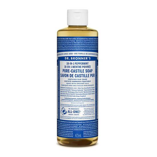 Dr. Bronner's Pure Castile Liquid Peppermint Soap (473 ml)