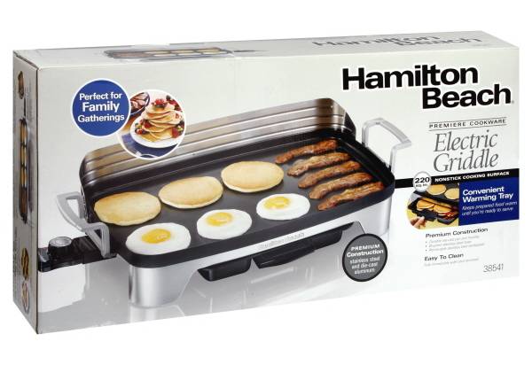 Hamilton Beach Premiere Cookware Electric Griddle, Black