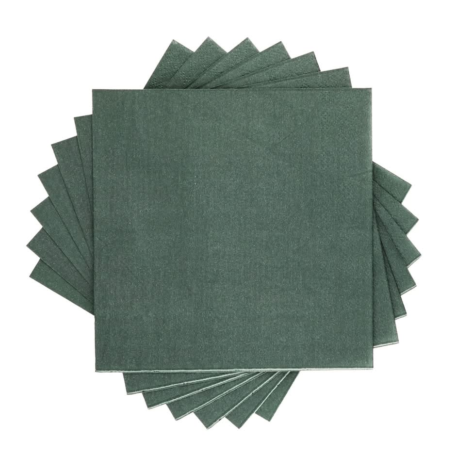 Solid Green 2-ply Green Lunch Napkins, 30 ct.