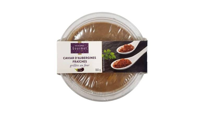 Monoprix Gourmet - Caviar d'aubergines fraîches grillées au four