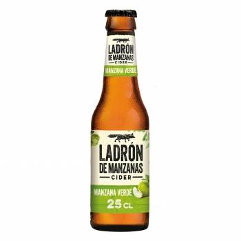 Cider Ladrón de manzanas sabor manzana verde botella 25 cl.